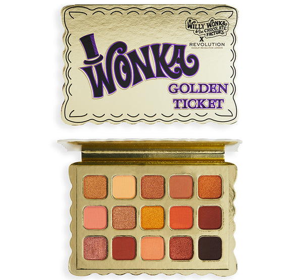 Willy Wonka x Revolution Golden Ticket Eyeshadow Palette – Glam Raider