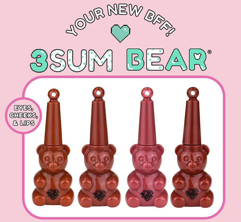 3SUM BEAR (LIPS, EYES & CHEEKS) - 04 CHERRY PIE