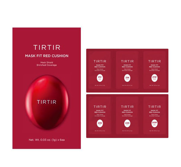 TIRTIR MASK FIT CUSHION FOUNDATION TRIAL SAMPLE PACK - LIGHT MEDIUM