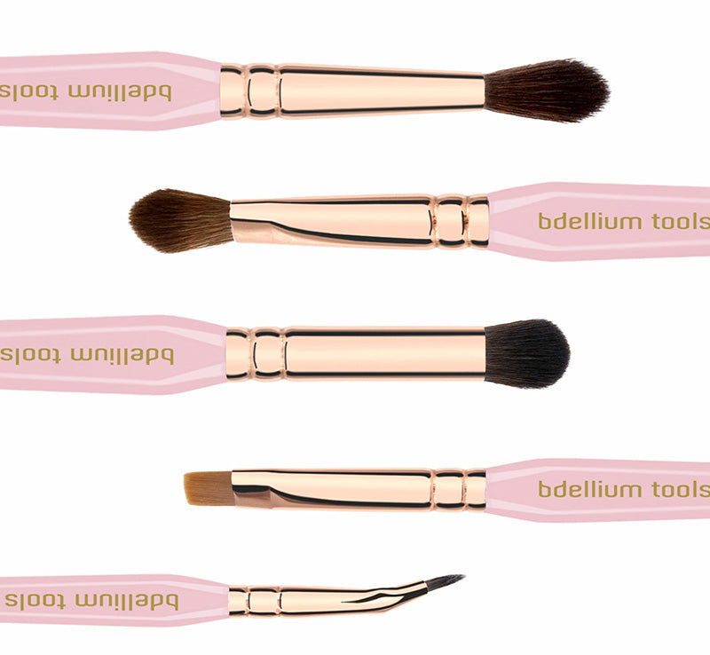 PINK GOLDEN TRIANGLE EYES BRUSH SET