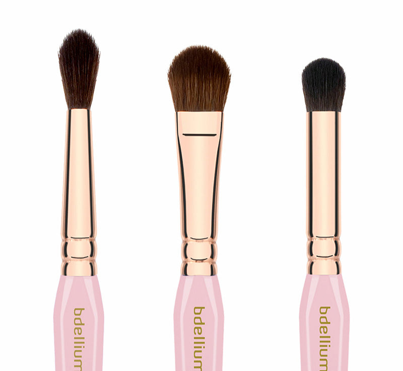 PINK GOLDEN TRIANGLE EYES BRUSH SET