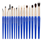 GOLDEN TRIANGLE EYES ONLY COMPLETE 15pc BRUSH SET WITH POUCH - VALUED AT $396