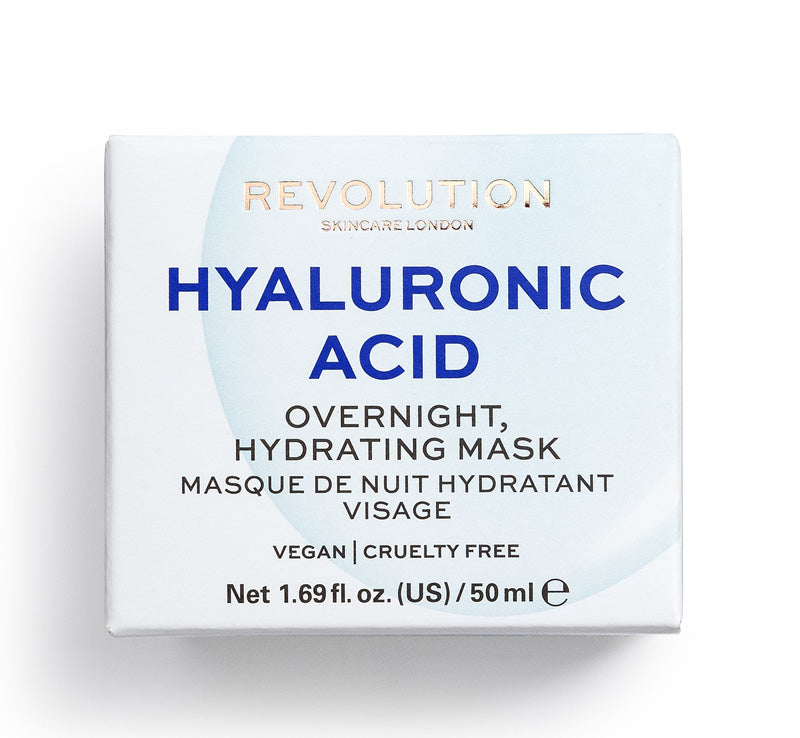 REVOLUTION SKINCARE HYALURONIC ACID OVERNIGHT HYDRATING MASK Glam Raider