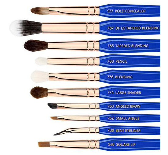 GOLDEN TRIANGLE PHASE II COMPLETE 15pc BRUSH SET WITH POUCH - VALUED AT $479